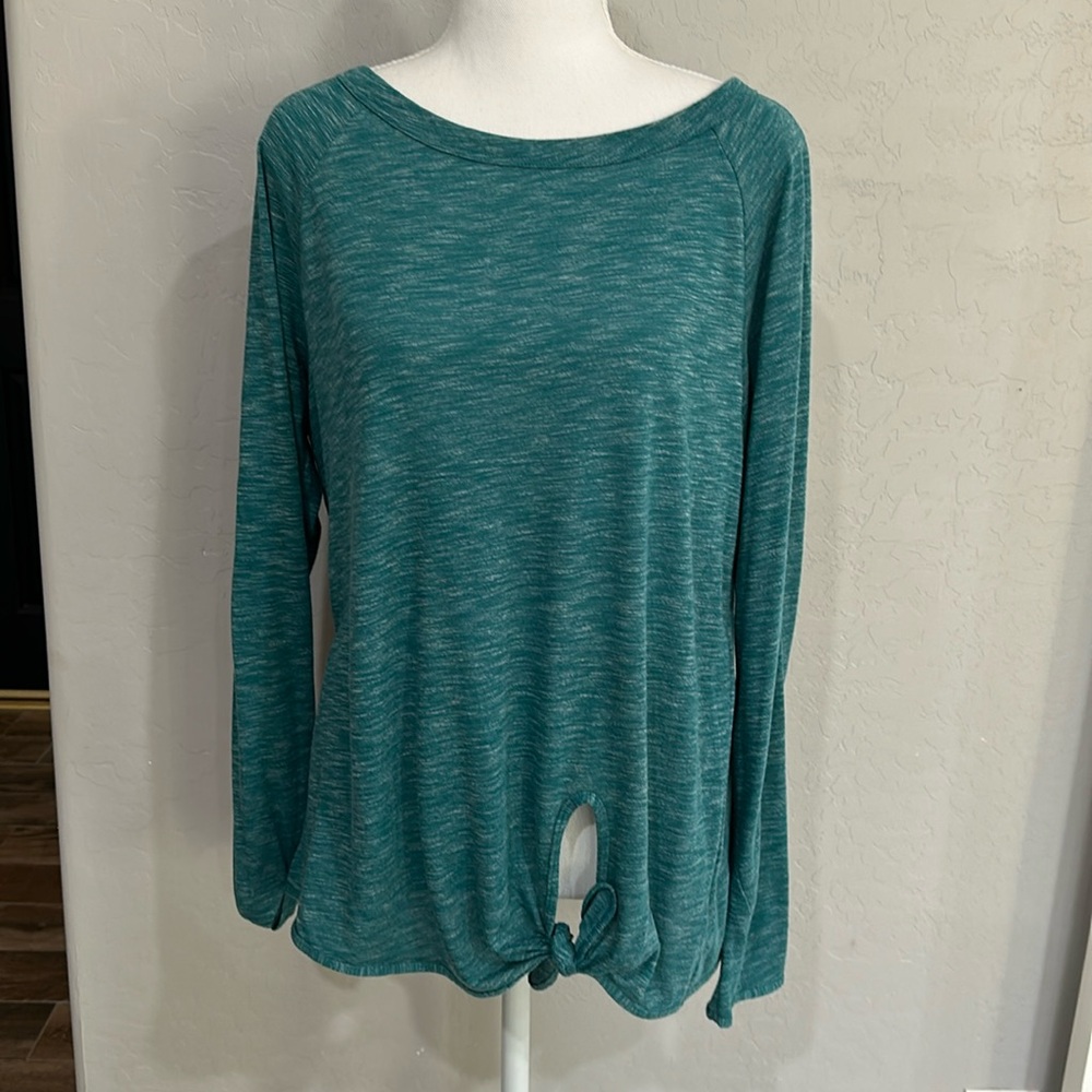 Rainbeau Tie Waist Long Sleeve Top Size L
